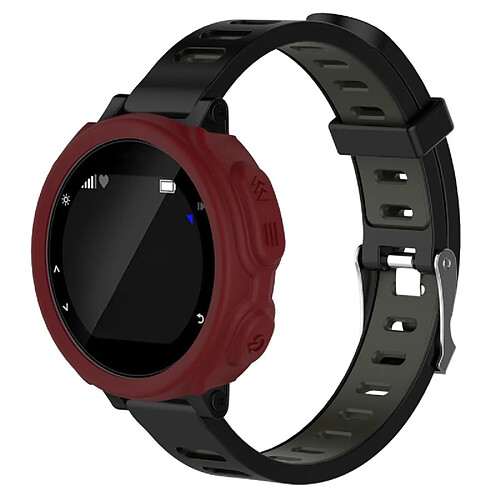 Wewoo Protection écran Étui de en silicone de montre de couleur solide pour Garmin F235 / F750 rouge