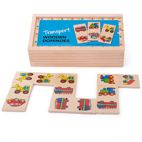 Bigjigs Toys Dominos de transport pour enfants