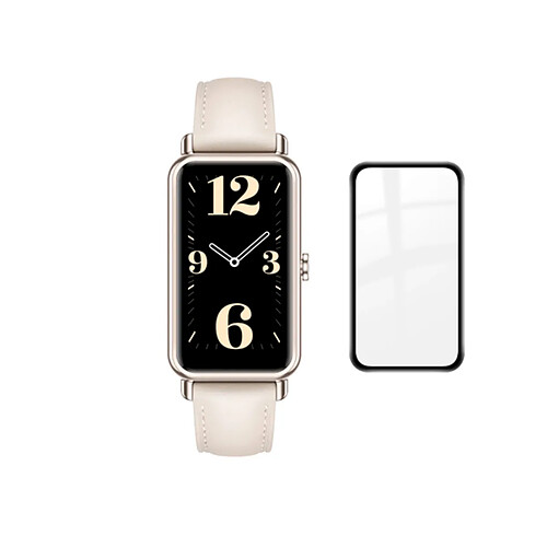 PHONECARE Film Protecteur D'écran Gel Couverture Complete avec Bords Noire pour Huawei Watch Fit Mini - Transparent