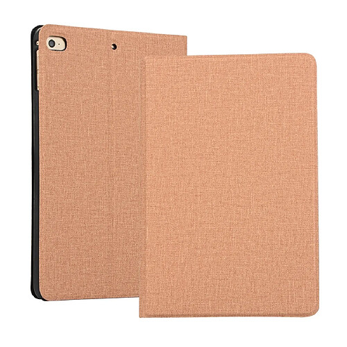 Wewoo Housse Étui Coque en cuir à rabat horizontal TPU tissu Texture pour iPad Mini 2019 et 4avec support Or