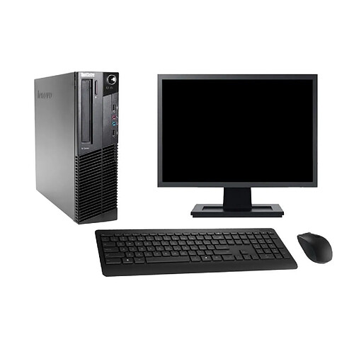 PC Lenovo M82 SFF Ecran 19" Intel Core i5-3470 RAM 4Go SSD 240Go Windows 10 Wifi · Occasion