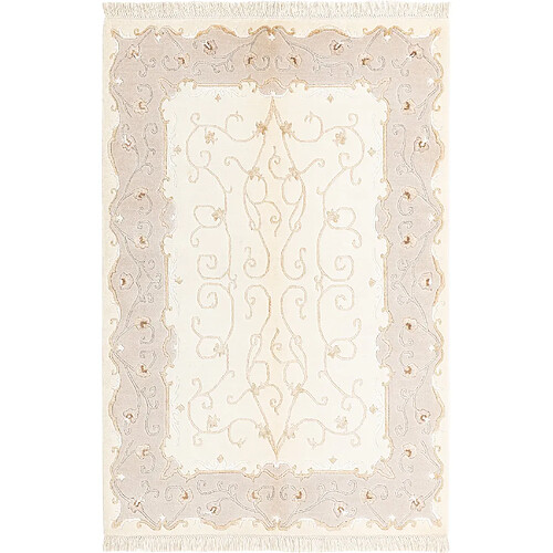 Vidal Tapis de laine 183x122 beige Darya