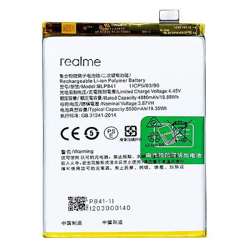 Avizar Batterie Interne pour Realme 8 Pro et 9 Pro Plus 5000mAh Remplace BLP837