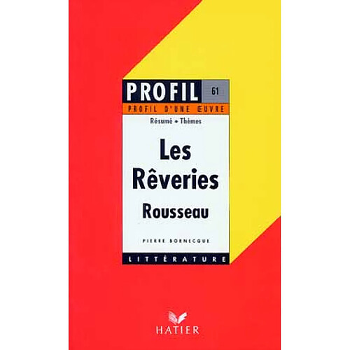 Rêveries du promeneur solitaire, Rousseau · Occasion