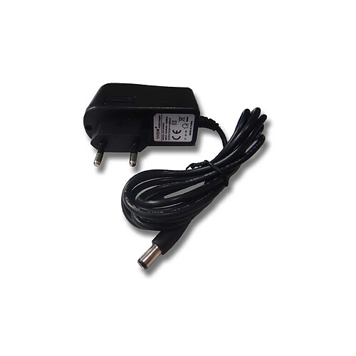 Chargeur 220V vhbw 5W(9V/0.6A) pour Korg AX1, AX10, AX100, AX1500, AX3, AX3000, AX5, DT-10, DT-7, EA1, EM1, ER1, ES1, GT-12, GT-3, K25, K49, K61, K61P