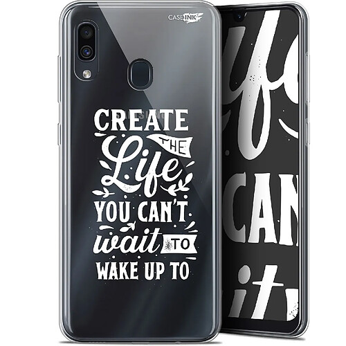 Caseink Coque arrière Samsung Galaxy A30 (6.4 ) Gel HD [ Nouvelle Collection - Souple - Antichoc - Imprimé en France] Wake Up Your Life