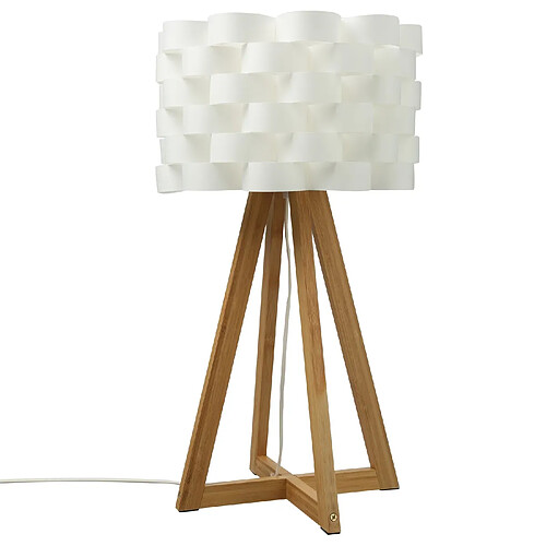 Atmosphera, Createur D'Interieur Lampe à poser en bambou Moki - H. 55 cm