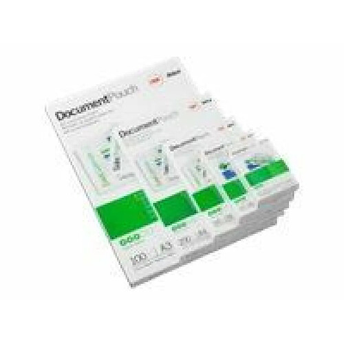 GBC 3200724 Pack de 100 Pochettes brillantes pour Document Taille A4 2 x 175 microns