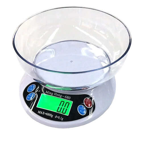 Wewoo Balance de cuisine 6000g x 0.1g 2.2 pouces LCD numérique électronique de échelle