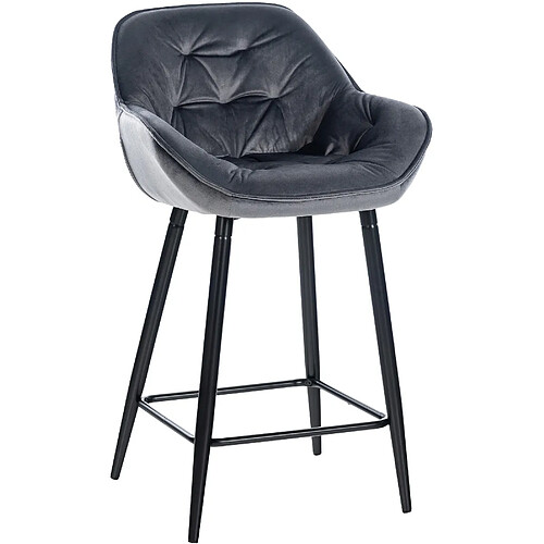 Non Tabouret de bar Gibson 76 velours