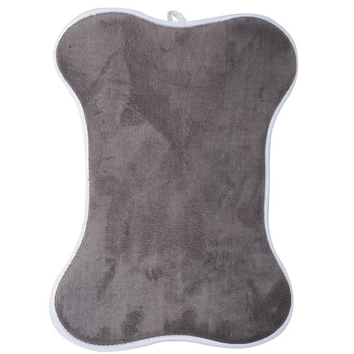 Ac-Deco Tapis pour chien doux et absorbant - En forme d'os - 36 x 51 cm