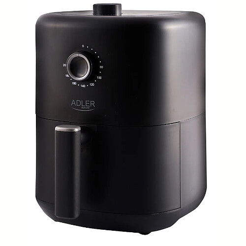 Friteuse à Air Chaud 3 L sans Huile, Airfryer, Minuterie, 80 - 200ºC, 2200, Noir, Adler, AD6310