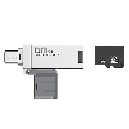 Universal CR009 2-en-1 Micro USB + USB OTG Carte Reader pour carte mémoire Micro SD TF