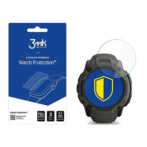 Max Protection Garmin Instinct 2X - 3mk Watch Protection v. FlexibleGlass Lite