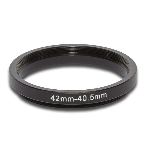 vhbw Adaptateur filtre Step Down métal noir 42mm-40.5mm pour appareil photo, objectif, filtre, dispositif pare-soleil, extension objectif