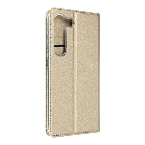 Housse pour Samsung S23 Clapet Porte-carte Fonction Support Dux Ducis Doré