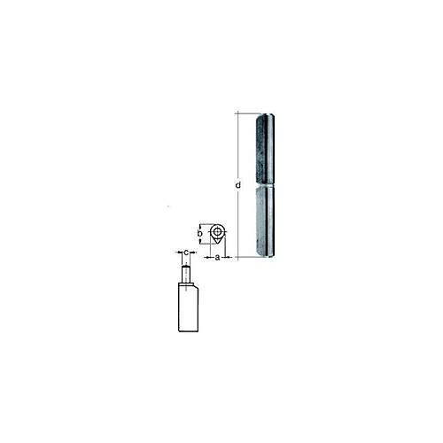 GAH Charnière U 100x16x8 mm