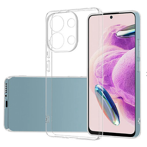 Htdmobiles Coque pour Xiaomi Redmi Note 13 Pro 4G / Poco M6 Pro 4G - housse etui silicone gel fine + film ecran - TRANSPARENT TPU