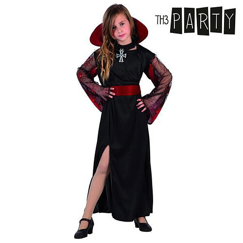 Totalcadeau Robe de vampiresse pour enfant - Déguisement rouge et noir Taille - 7-9 Ans pas cher