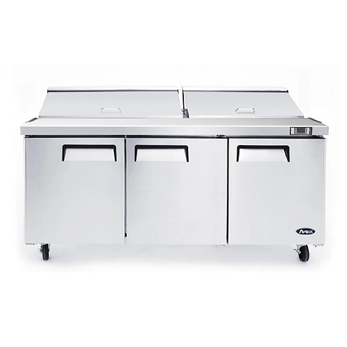 Saladette Réfrigérée 3 Portes 600 L - 18 Bacs GN 1/6 - Atosa