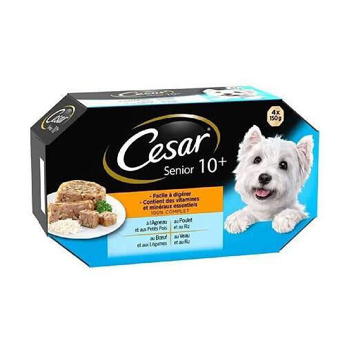 César Barquettes en gelée 4 x 150 g (x6)