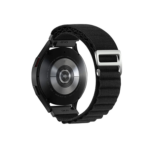 NIS Bracelet Nylonsense Alpine M (poignet 145 mm à 190 mm) Phonecare compatible avec Huawei Watch 4 Pro Space Edition - Noir