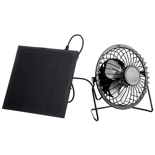 Ventilateur Portatif de Ventilateur Externe de panneau solaire de 5W 5V 4inch Pour le Voyage Extérieur