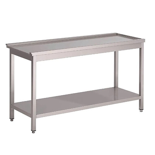 Table de Sortie pour Lave-Vaisselle à Capot HT50 - L 600 mm - Gastro M