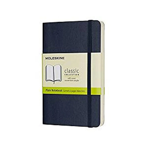 Moleskine carnet blanc couverture souple saphir