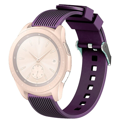 Wewoo Bande de montre à bracelet à grain vertical pour Galaxy 42mm (violet)