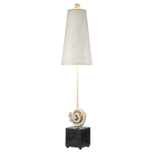 Elstead Lighting Lampe de table, blanc os et noir