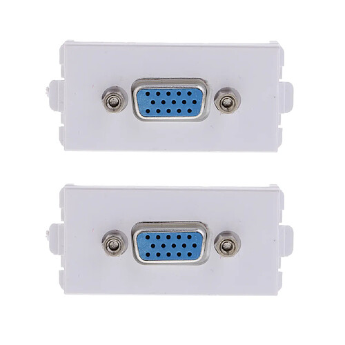 Bouchon de mur de module de prise de mur de VGA de 2 paquets avec le type directement branchez le type