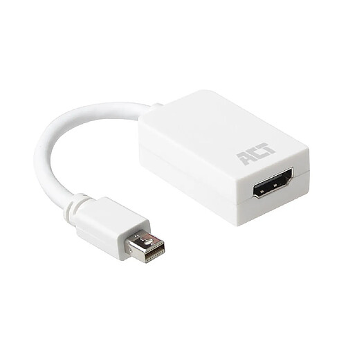 Act Editions ACT AC7525 câble vidéo et adaptateur 0,15 m Mini DisplayPort HDMI Type A (Standard) Blanc