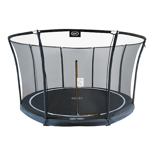 Trampoline rond avec filet - AXI Denver - Ø 366 cm en noir | Trampoline Enterré pour enfants | Trampoline enterré au niveau du sol pour le jardin / l'extérieur