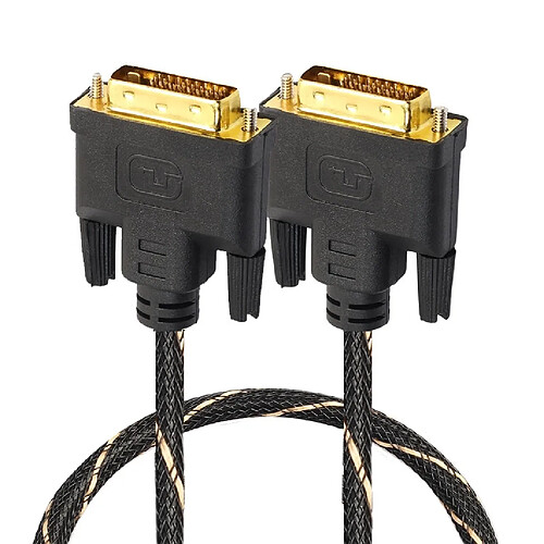 Wewoo Câbles DVI 24 + 1 Pin mâle vers DVI 24 + 1 Pin Adaptateur réseau 1m