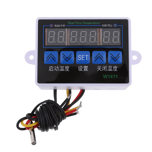 W1411 Intelligent Digital LED Thermostat Contrôleur de Température Commutateur 12V