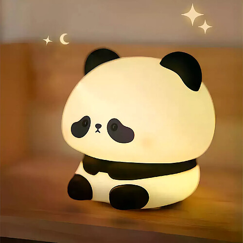 RedMiter Veilleuse LED en Silicone, motif Panda mignon, Animal de dessin animé, Rechargeable par USB, lampe de sommeil chronométrée, décoration de chambre d'enfant