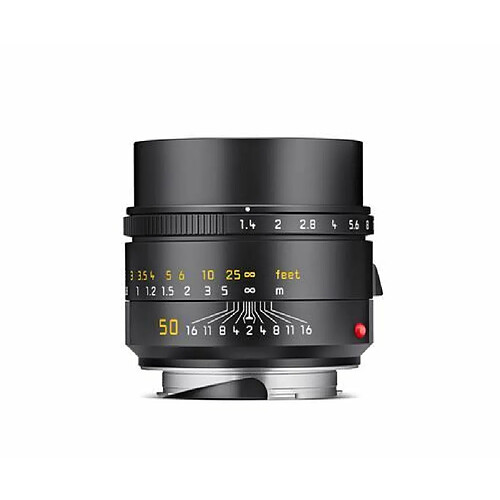 Objectif hybride Leica Summilux M 50mm f/1.4 ASPH finition adonisée noir