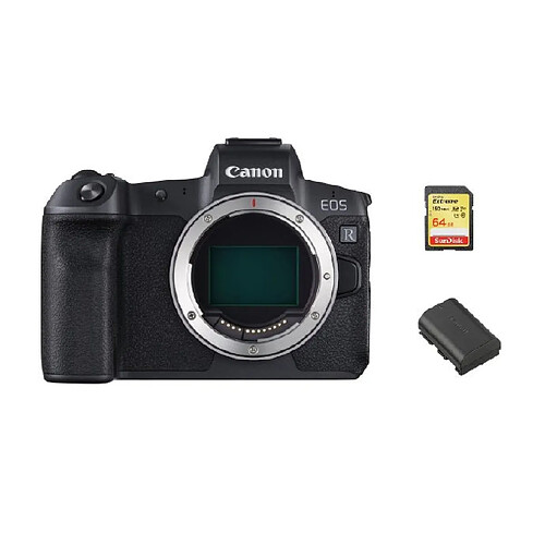 CANON EOS R Body Black + 64GB SD card + LP-E6N Battery