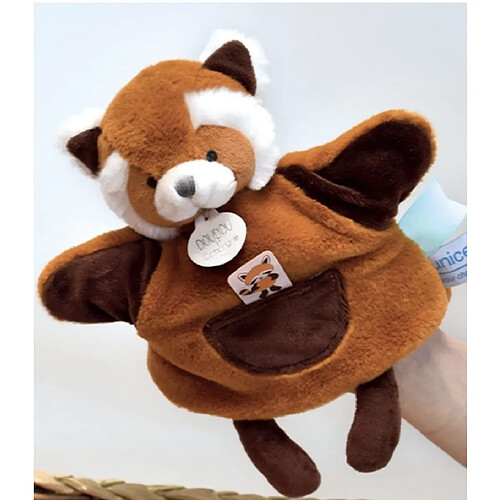 Doudou et Compagnie Marionnette a main Panda roux - Unicef - 25 cm