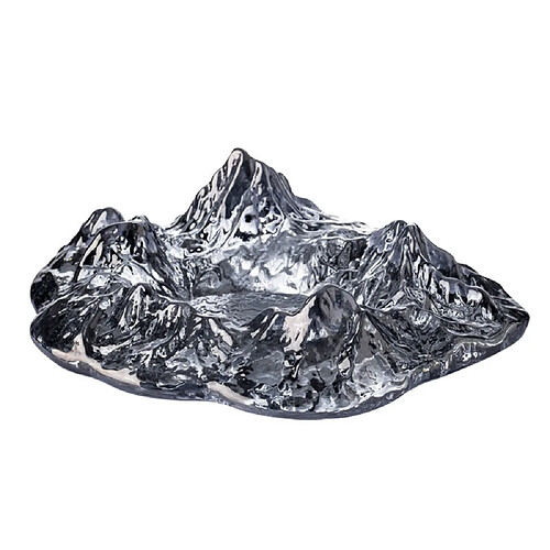 Universal Verre moderne Crystal Crystal Home Mountain Mountain Modèle Iceberg Cendrier Séjour Salon Desktop Decoration Accessoires de tabac | Cendriers