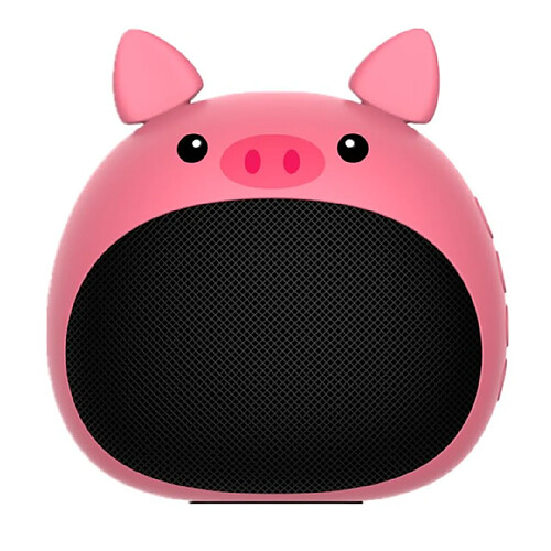 Universal VRAI STEREO STEREO MINI Haut-parleur sans fil Animal Bluetooth pour enfants imperméable, invite vocale, carte, radio, | haut-parleurs portables (rose)