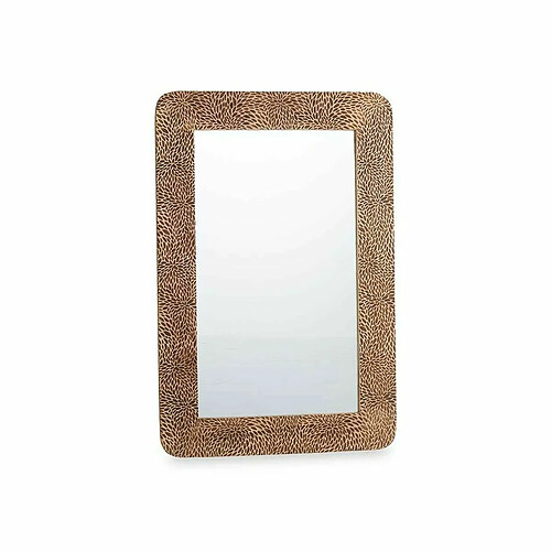 Gift Decor Miroir mural Marron Bois de manguier Volets 90 x 60 x 2 cm