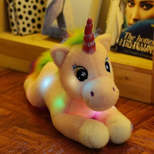 Universal 45 cm UNICORN PLUSH - LED FOURNED LED LIGHT LIGHT PURPLE