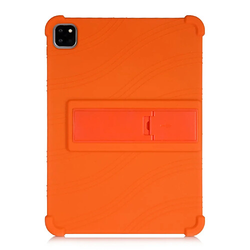 Coque en silicone Souple avec béquille orange pour votre Apple iPad Pro 11 pouces (2020)/(2018)/Air (2020)