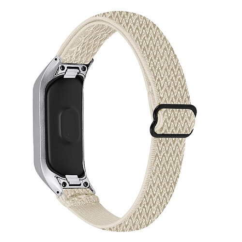 Bracelet en nylon élastique réglable tressée abricot pour votre Samsung Galaxy Fit-e R375