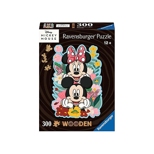 Ravensburger Disney - Puzzle en bois Mickey & Minnie (300 pièces)