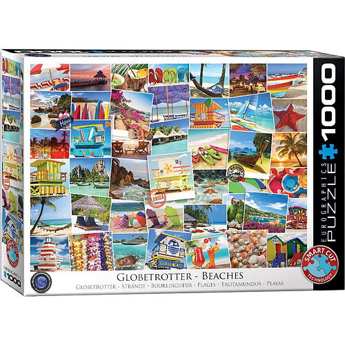 Eurographics 6000?1 932,9 cm plages Globetrotter Puzzle (Lot de 1000)