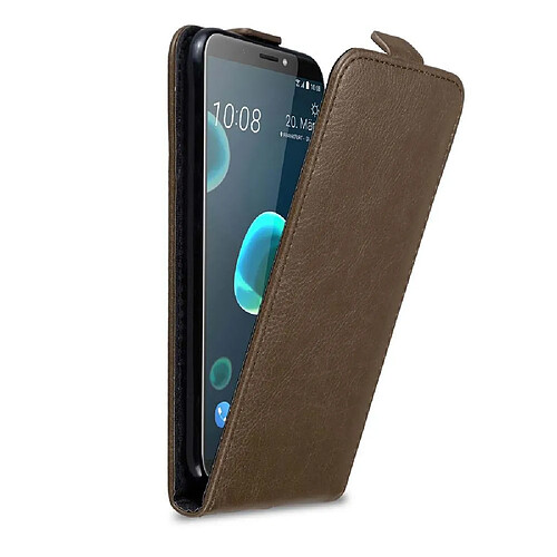 Cadorabo Coque HTC Desire 12 PLUS Etui en Marron