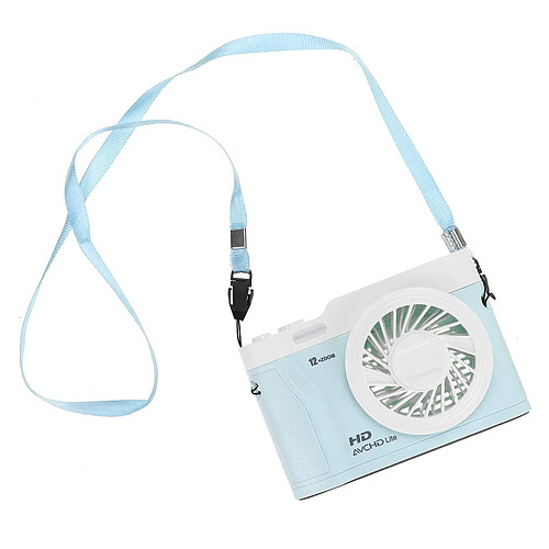 Ventilateur de Collier Suspendu Portable 3 en 1 Ventilateur de Bureau à LED à 3 Vitesses Pour École de Bureau à Domicile